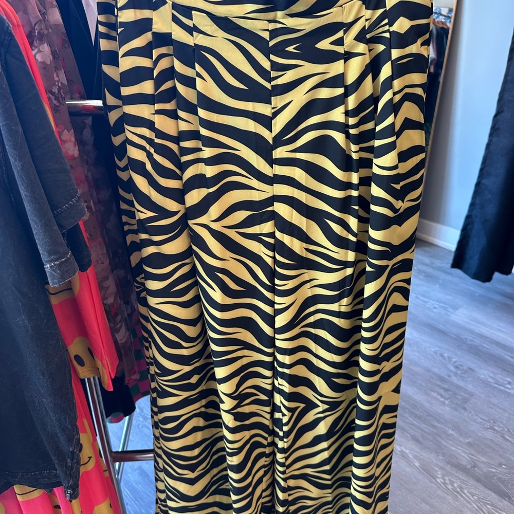 Stylish Zebra Print Women's Pantsuit